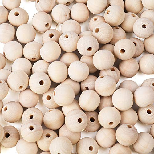 Foraineam 200pcs 20mm Natural Wood Beads Unfinished Round Wooden Loose Beads Wood Spacer Beads for Craft Making Foraineam 200pcs 20mm Natural Wood Beads Unfinished Round Wooden Loose Beads Wood Spacer Beads for Craft Making