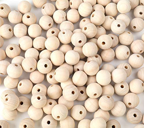 Foraineam 600pcs 12mm Wooden Beads Unfinished Natural Wood Loose Beads Round Ball Wood Spacer Beads for DIY Crafts Jewelry Making Foraineam 600pcs 12mm Wooden Beads Unfinished Natural Wood Loose Beads Round Ball Wood Spacer Beads for DIY Crafts Jewelry Making