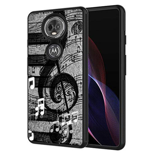 Moto G7 Power Case, Moto G7 Supra Case,Vobber Slim Anti-Scratch Architecture TPU Shockproof Protective Case Cover for Motorola Moto G7 Power 2019,Music Notes