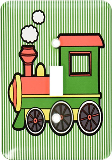 3dRose lsp_25423_1 Cute Train Red Stripe Background Toggle Switch Yellow Green 3dRose lsp_25423_1 Cute Train Red Stripe Background Toggle Switch Yellow Green