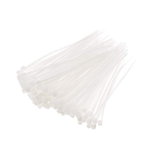 uxcell Cable Zip Ties 80mmx1.8mm Self-Locking Nylon Tie Wraps White 300pcs