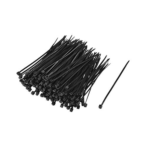 uxcell Cable Zip Ties 80mmx1.8mm Self-Locking Nylon Tie Wraps Black 700pcs