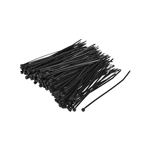 uxcell Cable Zip Ties 120mmx2.5mm Self-Locking Nylon Tie Wraps Black 700pcs