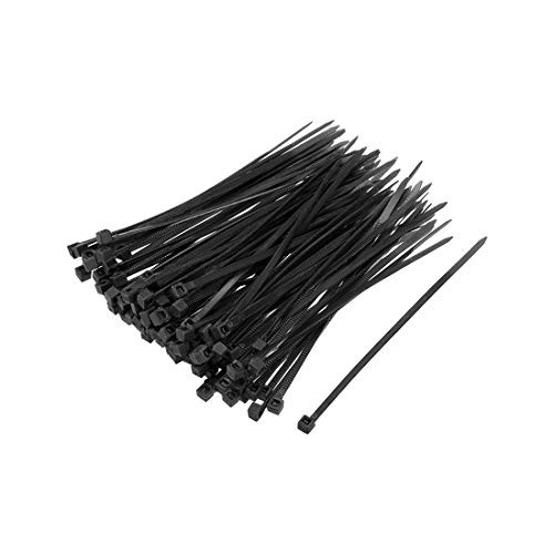 uxcell Cable Zip Ties 100mmx2.5mm Self-Locking Nylon Tie Wraps Black 1000pcs