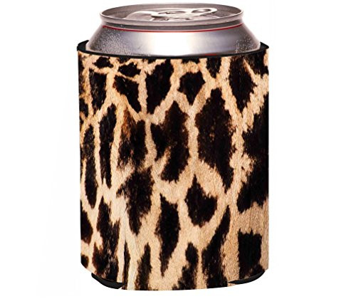 Rikki Knight"Giraffe Design" Neoprene Beer Can Soda Drinks Cooler