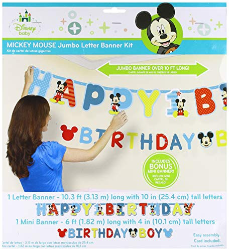Disney Mickey's "Fun to be One" Jumbo Letter "Happy Birthday" Banner Kit