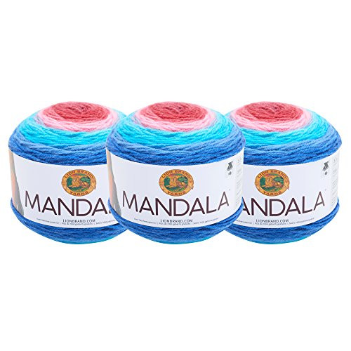 (3 Pack) Lion Brand Yarn 525-203 Mandala Yarn, Phoenix