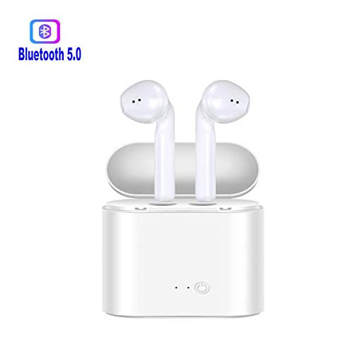 Bluetooth Earbuds Wireless Earphones Stereo Bluetooth 5.0 Earphones with Microphone with Charging Case Mini in Ear Earphones Sports Earpieces