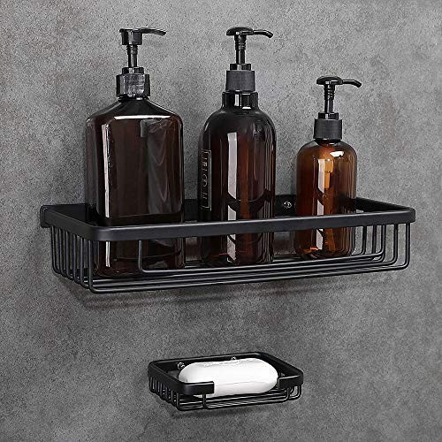 GERUIKE Bathroom Shower Caddy No Drill Shower Shelf Organizer Storage Basket Wall Mounted Kitchen