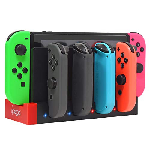 FastSnail Charger for Nintendo Switch Joy-con, Charging Dock Stand Station Base for Switch Joy-con with Charging Indicator