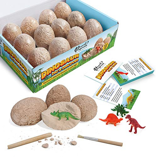 Virginia's Store Dinosaur Dig and Discover Kit with 12 Fun Fact Cards