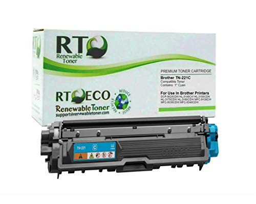 Renewable Toner Compatible Toner Cartridge Replacement for Brother TN-221C TN221C TN-225C TN225C HL-3140CW 3170CDW MFC-9130CW 9330CDW 9340CDW (Cyan) Renewable Toner Compatible Toner Cartridge Replacement for Brother TN-221C TN221C TN-225C TN225C HL-3140CW 3170CDW MFC-9130CW 9330CDW 9340CDW (Cyan)