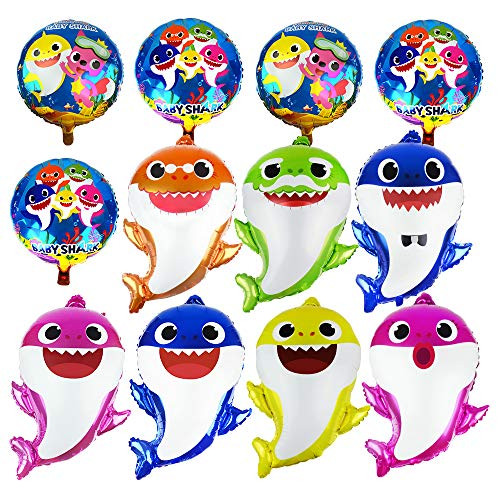 Shark Baby Balloons Party Supplies,Helium baby shark party balloons Balloons for Sea World Shark Baby Themed Birthday Decorations Baby Shower Party Supplies(12pcs) Shark Baby Balloons Party Supplies,Helium baby shark party balloons Balloons for Sea World Shark Baby Themed Birthday Decorations Baby Shower Party Supplies(12pcs)