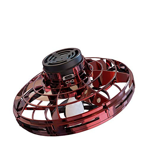 FlyNova Mini Drone UFO Flying Toys, Hand Operated Drones for Kids, Flying Ball as a Best Gift for Boys and Girls (Red)