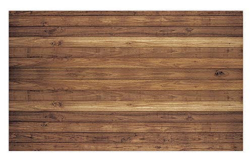 Allenjoy 8x8ft Soft Fabric Rustic Wood Backdrop Wooden Floor Wall Background for Photography Birthday Wedding Party Decorations Wrinkle Free Material Photo Studio Booth Props