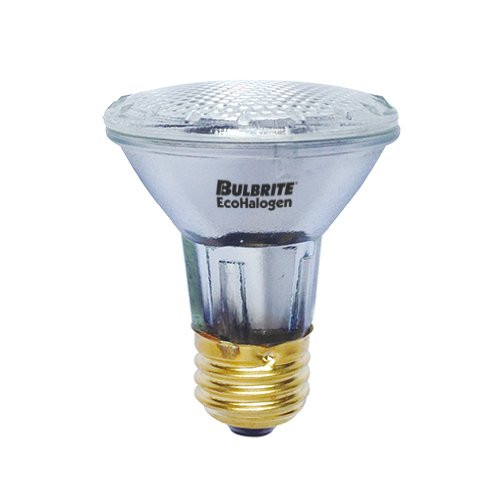 Bulbrite H39PAR20FL3/ECO 39-Watt ECO Halogen PAR20, 50W Halogen Equivalent, Medium (E26) Base, 130V, Flood