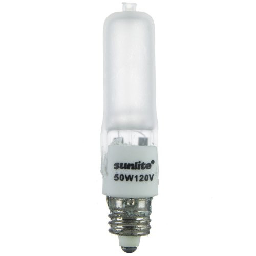 Sunlite Q50/FR/MC 50-Watt Halogen Mini Can Based T4 Bulb, Frost