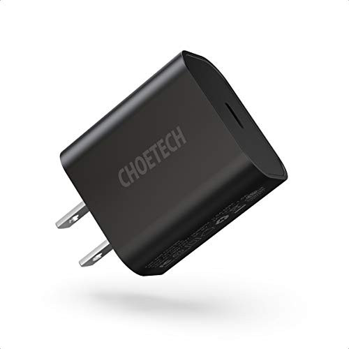 CHOETECH USB C Charger, 18W Power Delivery Type C Wall Charger USB-C Power Adapter Compatible iPhone 11/11 Pro/11 Pro Max/X/XS/XS Max/XR,iPad Pro,Galaxy Note 10+/Note 10/Note 9,Google Pixel 3/3 XL
