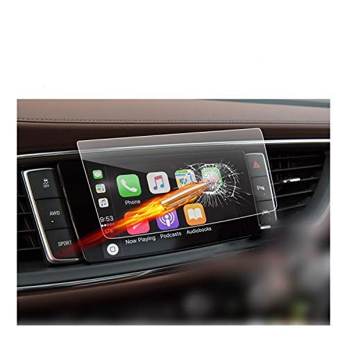 2018 2019 Buick Enclave 8-Inch Display Touch Screen Car Display Navigation Screen Protector, R RUIYA HD Clear Tempered Glass Car in-Dash Screen Protective Film