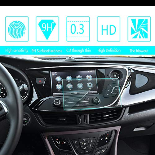 8X-SPEED for 2014 2015 2016 2017 2018 Buick Envision 8-Inch 175x105mm Car Navigation Screen Protector HD Clarity 9H Tempered Glass Anti-Scratch, in-Dash Media Touch Screen GPS Display Protective Film