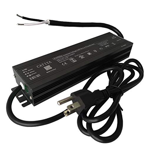 CATIYA 12V 200W LED Driver Transformer, IP67 Waterproof Constant Voltage Power Supply for LED Wall Wash Light Bar