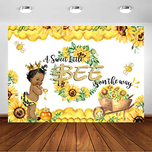 COMOPHOTO Sweet Bee Baby Shower Photography Backdrop A Little Bee Boy Baby Shower Photo Background 7x5ft Honey Bumble Bee Sunflower Baby Shower Party Banner Backdrops COMOPHOTO Sweet Bee Baby Shower Photography Backdrop A Little Bee Boy Baby Shower Photo Background 7x5ft Honey Bumble Bee Sunflower Baby Shower Party Banner Backdrops