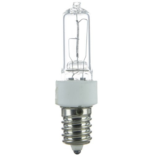 Sunlite Q75/CL/E14 75-Watt Halogen European Based T4 Bulb, Clear