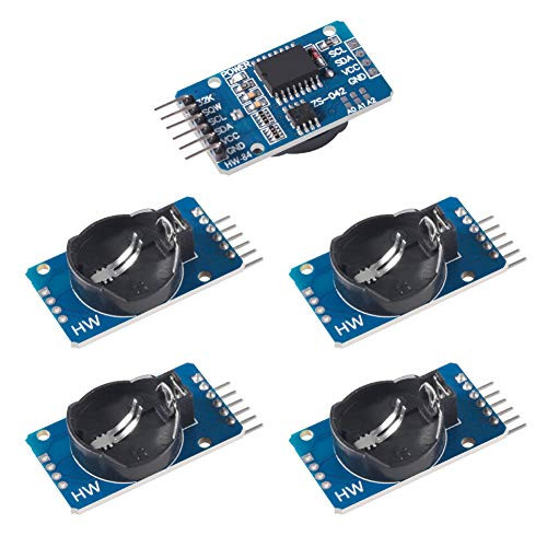 MELIFE 5Pcs DS3231 AT24C32 Clock Module, Real Time Memory Board Clock Module IIC RTC Module DS1307 for Arduino Without Battery