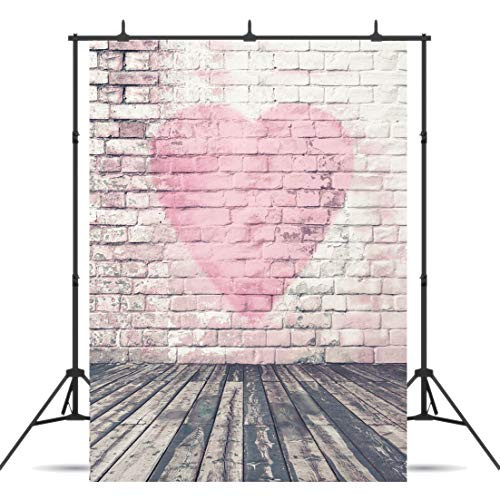 Dudaacvt Valentine Background Mother's Day Backdrop Photography Vintage Wood Floor 5x7ft Love Heart Brick Wall Background Kids Portrait Photo Backdrops Studio Props 113 Dudaacvt Valentine Background Mother's Day Backdrop Photography Vintage Wood Floor 5x7ft Love Heart Brick Wall Background Kids Portrait Photo Backdrops Studio Props 113