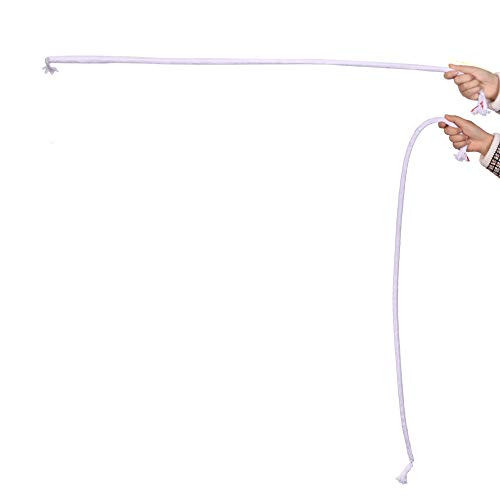 Doowops The Rigid Stiff Rope Magic Tricks Close Up Street Stage Illusion Gimmick Funny Kids Toy (White)