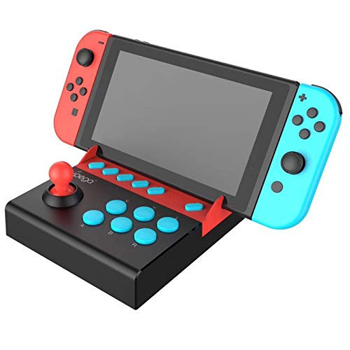 iPega PG-9136 Gamepad Joystick Single Rocker Control Trigger Controller Joypad for Nintendo Switch Game Console Like Mario Series, Street Fighter2, etc Classic Arcade Design