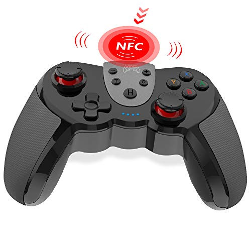 RegeMoudal Wireless Controller with NFC Remote Function for Nintendo Switch/Switch Lite, 500mAh Switch Controller Gamepad, Supports 4-Levels Vibration Turbo Function