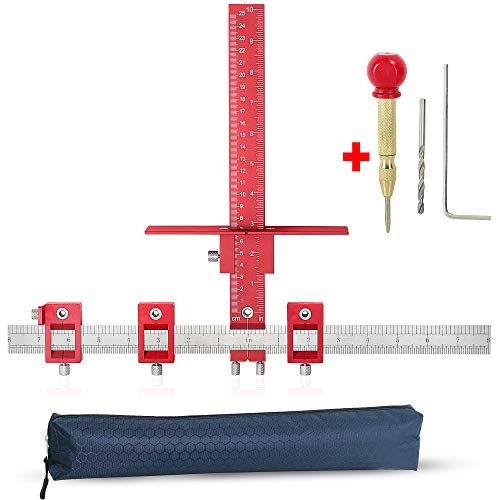 Aluminium cabinet hardware template, cabinet installation tools, Inch Metric Fastest And Most Accurate for Knob & Pull Jig Wood Drilling Guide Sleeve Drawer Cabinet Knobs Templates Tool