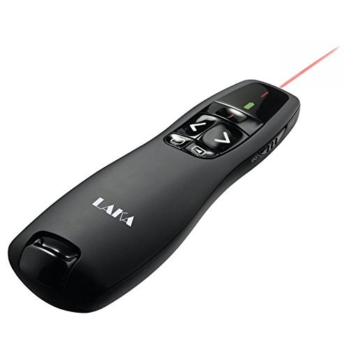 LAKA Wireless Presenter,Support hyperlinks RF 2.4GHz PowerPoint Clicker Presentation, Remote Control PPT Pointer Clicker Flip Pen (a)