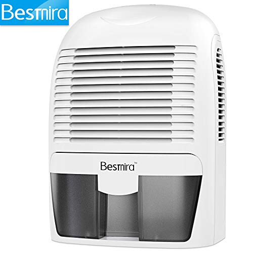 Besmira Portable Mini Dehumidifier 2200 Cubic Feet Electric Safe Dehumidifier for Bedroom, Home, Crawl Space, Bathroom, RV, Baby Room,