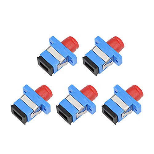uxcell SC to FC Fiber Coupler Flange Type Fiber Optical Adapter Connector Singlemode/Multimode Simplex 5Pcs MFH