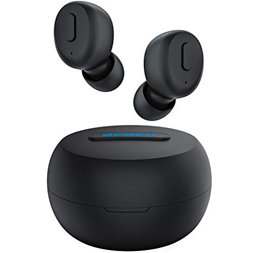 BEBEN Bluetooth 5.0 True Wireless Earbuds, IP68 Waterproof 30H Cyclic Playtime TWS Stereo Headphones for iPhone Android with Charging Case, in-Ear Earphones Headset with mic for Sport/Travel/Gym