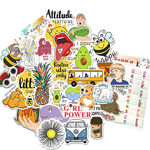 Hydro Flask Stickers for Girl Teens Kids Boys 68 Pack Vinyl Waterproof Sticker for Kid Room Laptop Luggage, Water Bottle Hydro Flask VSCO Trendy Decals Stickers
