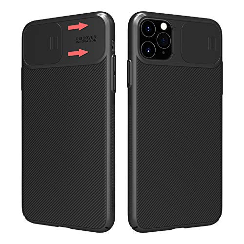 Nillkin iPhone 11 Pro max Case with Camera Cover, iPhone 11 Pro max Cover Protective with Slide Camera Cover, Upgraded Case for iPhone 11 Pro max 6.5 inch(2019),Black