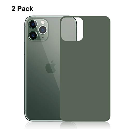 Upgrade Beeyoka iPhone 11 Pro Max Back Screen Protector for iPhone 11 Pro Max,Anti Scratch/Bubble Back Tempered Glass Screen Protector Ultra Thin Rear Film Compatible with iPhone 11 Pro Max-Green