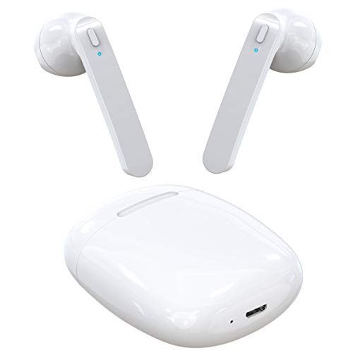 Wireless Earbuds Bluetooth 5.0 in-Ear Buds Sport Headphones Stereo Sweatproof Earphones with Charging Case Built-in Mic for Airpods