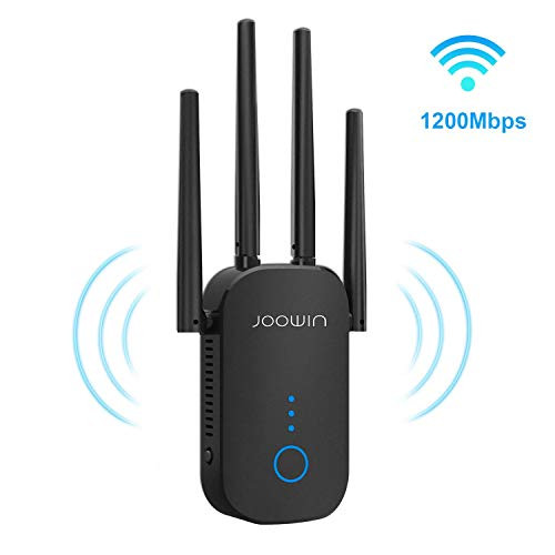 WiFi Range Extender | Up to 1200Mbps | WiFi Extender, Repeater, WiFi Signal Booster, Access Point | Easy Set-Up | External Antennas & Compact Designed Internet Booster