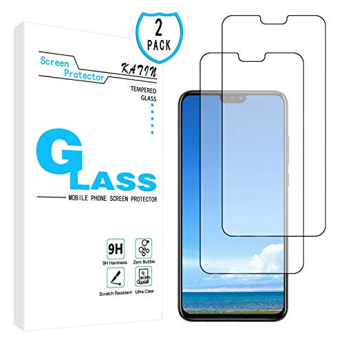 KATIN Huawei Honor 8X Screen Protector - [2-Pack] Tempered Glass for Huawei Honor 8X Screen Protector Bubble Free, Easy to Install with Lifetime Replacement Warranty
