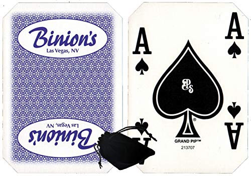 Cyber-Deals Wide Selection of LAS Vegas Downtown/Off-Strip Casino Table-Played Authentic Playing Card Decks with Black Velvet Cloth Pouch Bag (Binion's (Purple)) Cyber-Deals Wide Selection of LAS Vegas Downtown/Off-Strip Casino Table-Played Authentic Playing Card Decks with Black Velvet Cloth Pouch Bag (Binion's (Purple))