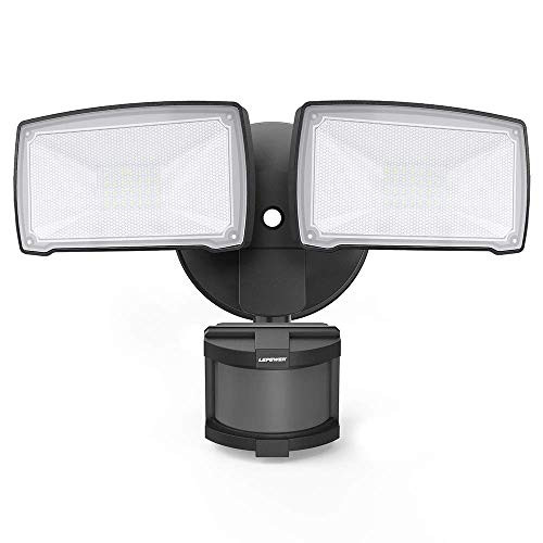 LEPOWER 28W LED Security Lights Motion Sensor Light Outdoor, 3000LM Motion Security Light, 6000K, IP65 Waterproof, Full Metal 2 Head Motion Detector Flood Light for Garage, Porch, Yard, Entryways LEPOWER 28W LED Security Lights Motion Sensor Light Outdoor, 3000LM Motion Security Light, 6000K, IP65 Waterproof, Full Metal 2 Head Motion Detector Flood Light for Garage, Porch, Yard, Entryways