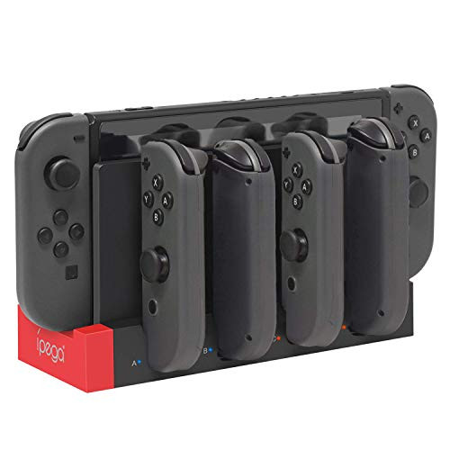 Joy-Con Charging Dock, Nintendo Switch Joy Con Controllers Charging Dock, Support 1-4pcs Joy Con, Charger Stand Station with Individual LED Indicator for Nintendo Switch Joy-Con