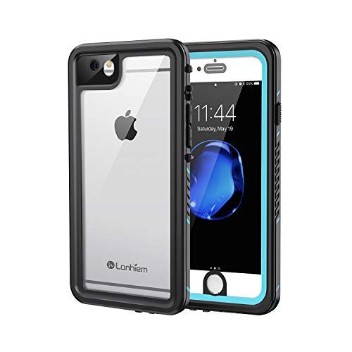 Lanhiem iPhone 6 / 6s Case, IP68 Waterproof Dustproof Shockproof Case with Built-in Screen Protector, Full Body Sealed Underwater Protective Cover for iPhone 6 / 6s (Blue)