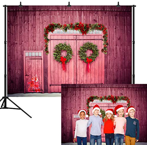 DePhoto 9X6FT Colorful Christmas Decoration Backdrop Wooden Door Seamless Vinyl Photography Photo Background Studio Prop PGT480B DePhoto 9X6FT Colorful Christmas Decoration Backdrop Wooden Door Seamless Vinyl Photography Photo Background Studio Prop PGT480B