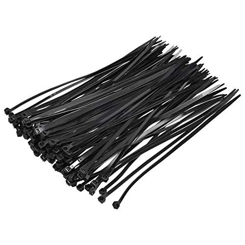 uxcell 250pcs Cable Zip Ties 14 Inch x 0.14 Inch Self-Locking Nylon Tie Wraps Black