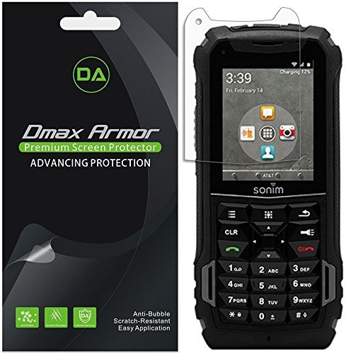 [6-Pack] Dmax Armor for Sonim XP5 Screen Protector, Anti-Bubble High Definition Clear Shield - Lifetime Replacements Warranty- Retail Packaging
